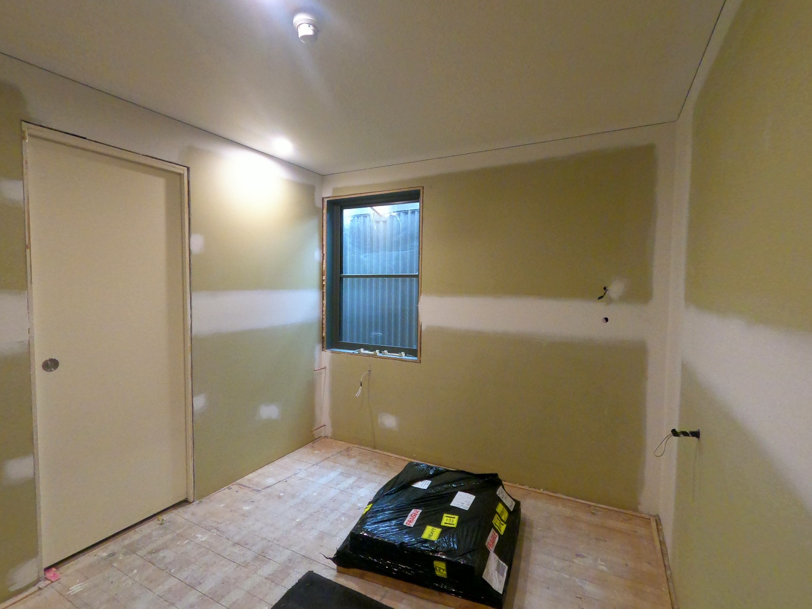 2024 AAC FC Room 7 renovation plaster boards ready for new plaster 2