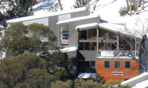 AACFC lodge in snow